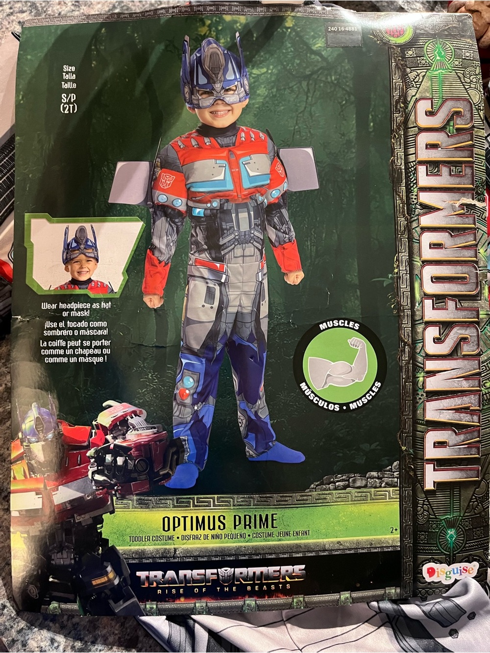 2T Transformers Optimus Prime Toddler Halloween Costume NEW